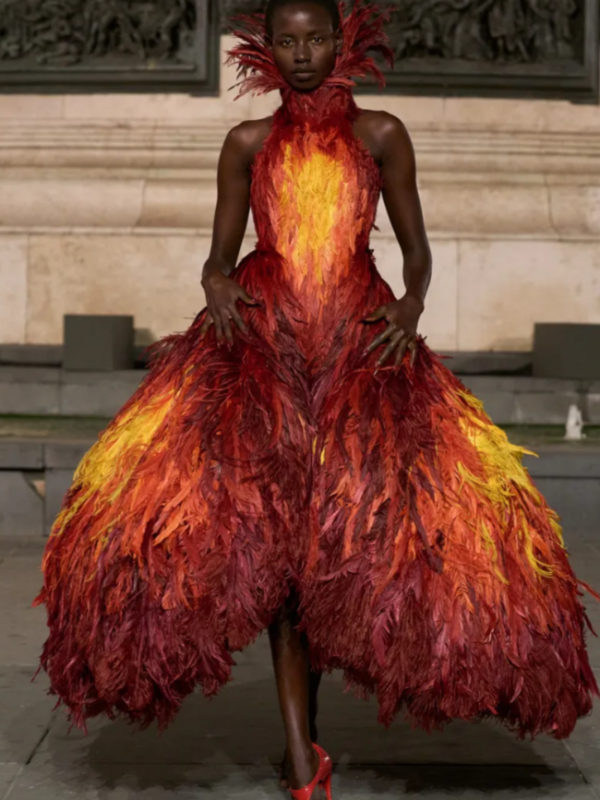 Matières Fécales Spring 2027 runway collection presented at Place de la République during Paris Fashion Week.